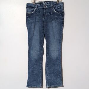 Wrangler Rock 47 Ultra Low Rise Women's Blue Jeans